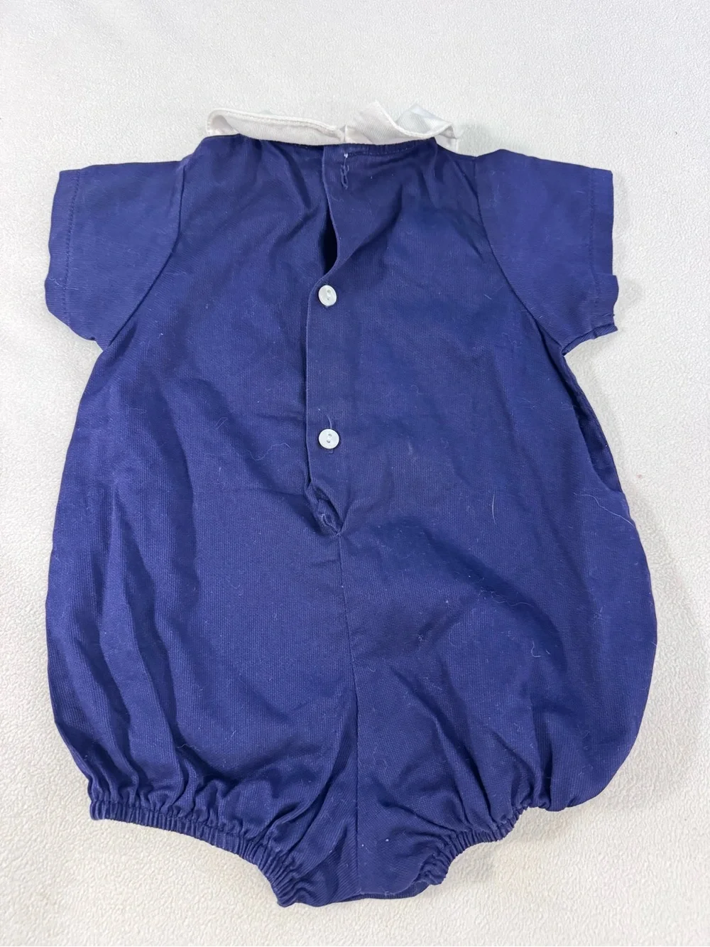 Vintage Betti Terrell by Johnston Boys 6M Patriotic Red White Blue Bubble Romper